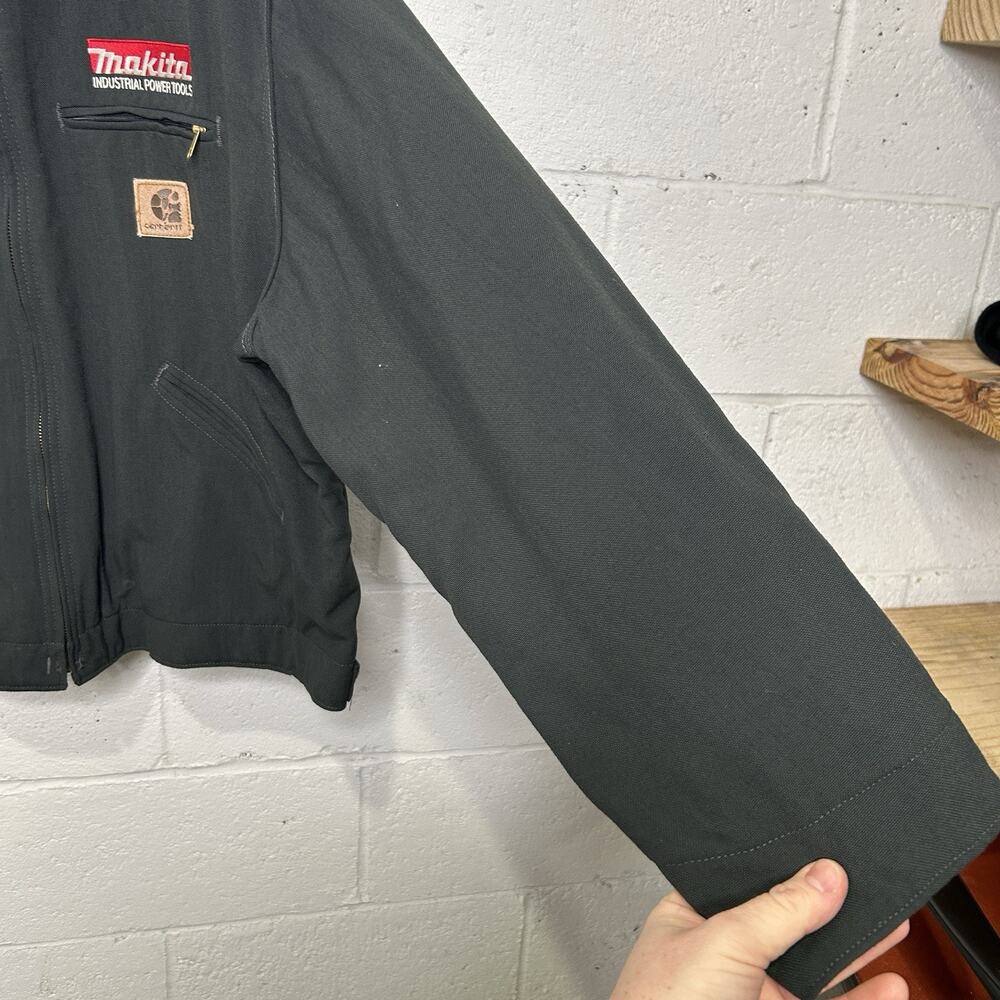 Vintage Carhartt Blanket-Lined Detroit Jacket “Charcoal” - Picture 10 of 16